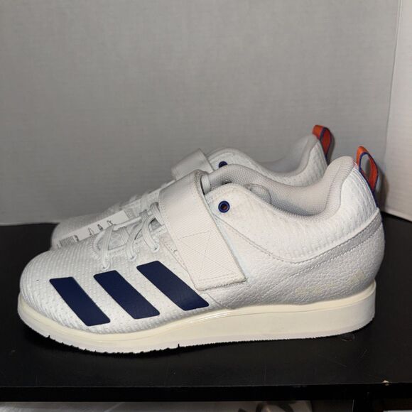 Adidas Powerlift 5 Weightlifting Shoes White Blue Orange Men\'s Size 9 JP9878 main image 4